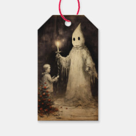 Merry Creepmas Spooky Ghost Gothic  Cadeaulabel