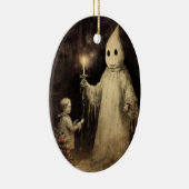 Merry Creepmas Spooky Ghost Gothic  Keramisch Ornament (Rechts)