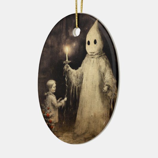 Merry Creepmas Spooky Ghost Gothic  Keramisch Ornament (Links)