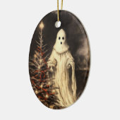 Merry Creepmas Spooky Ghost Gothic  Keramisch Ornament (Links)