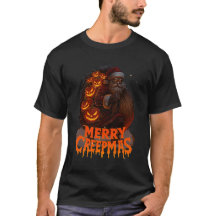 Merry Creepmas Spooky Santa Horror Christmas Desig