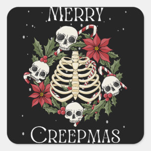 Merry Creepmas Wreath Sticker