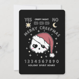 Merry Creepsmas Spirits Board Feestdagenkaart