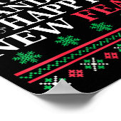 Merry Crisis And Happy New Fear Funny Ugly Christm Poster (Hoek)