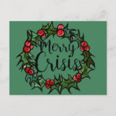 Merry Crisis Briefkaart (Voorkant)