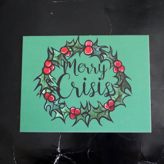 Merry Crisis Briefkaart