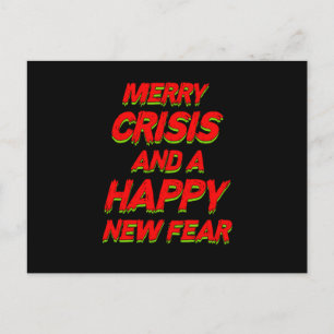 Merry Crisis en een nieuwe angstaanjagende vertoni Briefkaart