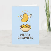 Merry Crispness - Pun Christmas Card Feestdagen Kaart (Voorkant)