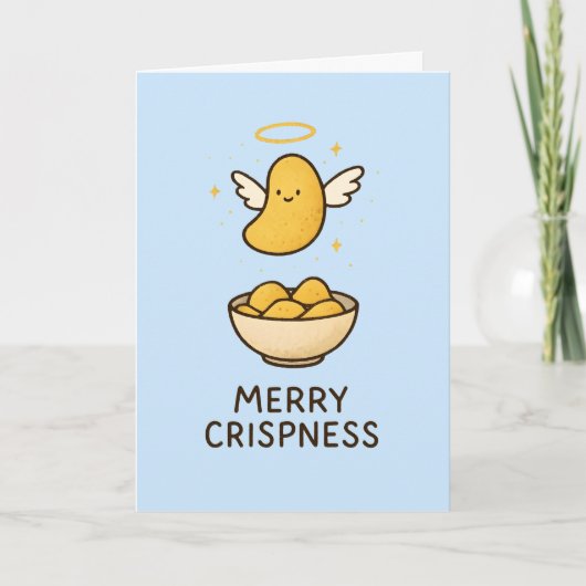 Merry Crispness - Pun Christmas Card Feestdagen Kaart (Voorkant)
