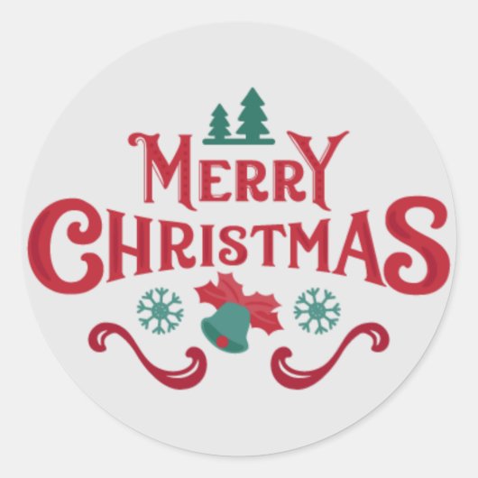 MERRY CRISTMAS STICKER (Voorkant)