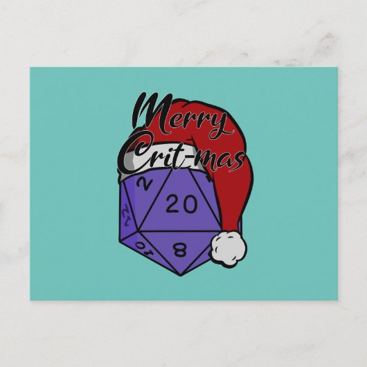 Merry Crit-mas Briefkaart (Voorkant)