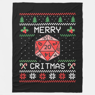 Merry Critmas II - Lelijke Kerst Fleece Deken