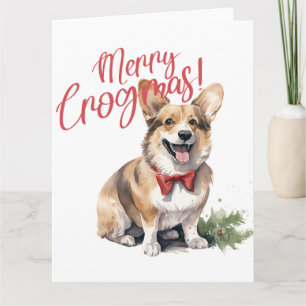 Merry Crogmas Dogs Dierenvrienden Kersthond Kaart