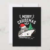 Merry Cruisemas 2022 Cruise Santa Hat Reindeer Xma Kaart (Voorkant)