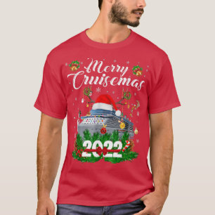 Merry Cruisemas 2022 Family Cruise Kerstmis Funny T-shirt