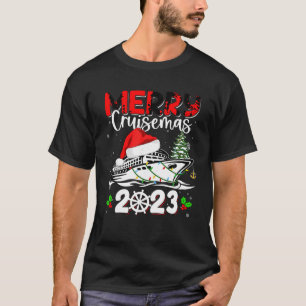 Merry Cruisemas 2023 Cruiseschip Familie Kerstmis T-shirt