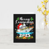 Merry Cruisemas 2023 Kerstkerstkerstkerstman Crui Kaart (Gele Bloem)