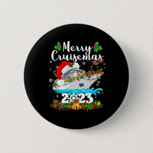 Merry Cruisemas 2023 Kerstkerstkerstkerstman Crui Ronde Button 5,7 Cm