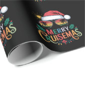 Merry Cruisemas 2024 Kerstman Rendier Cadeaupapier (Rol Hoek)