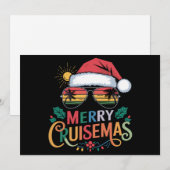 Merry Cruisemas 2024 Kerstman Rendier Feestdagenkaart (Voorkant / Achterkant)