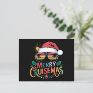 Merry Cruisemas 2024 Kerstman Rendier Feestdagenkaart