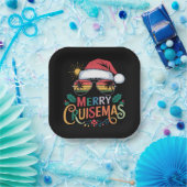 Merry Cruisemas 2024 Kerstman Rendier Papieren Bordje (Feest)