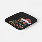 Merry Cruisemas 2024 Kerstman Rendier Papieren Bordje (Gebogen)