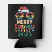 Merry Cruisemas 2025 Personalized Xmas Cruise Blikjeskoeler (Voorkant)