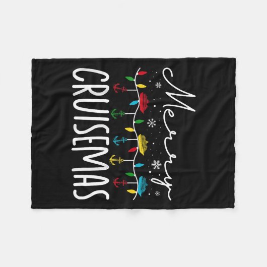 Merry Cruisemas Christmas Family Cruisin Funny Cru Fleece Deken (Voorkant (Horizontaal))