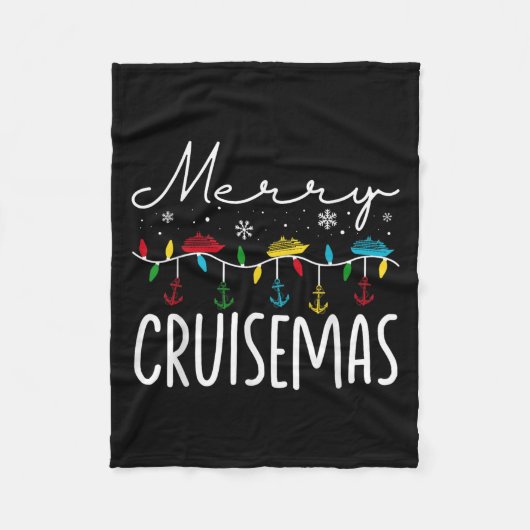 Merry Cruisemas Christmas Family Cruisin Funny Cru Fleece Deken (Voorkant)