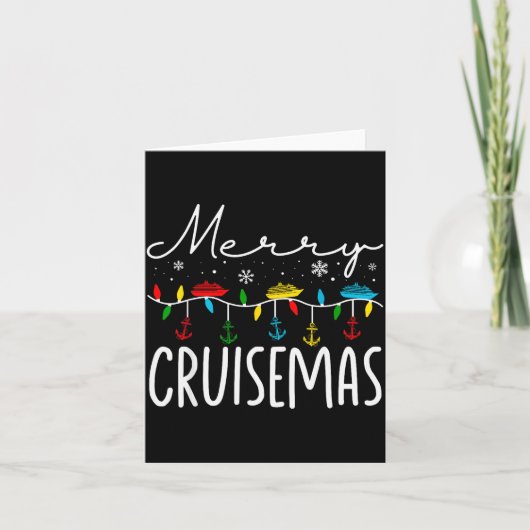 Merry Cruisemas Christmas Family Cruisin Funny Cru Kaart (Voorkant)