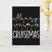 Merry Cruisemas Christmas Family Cruisin Funny Cru Kaart (Gele Bloem)