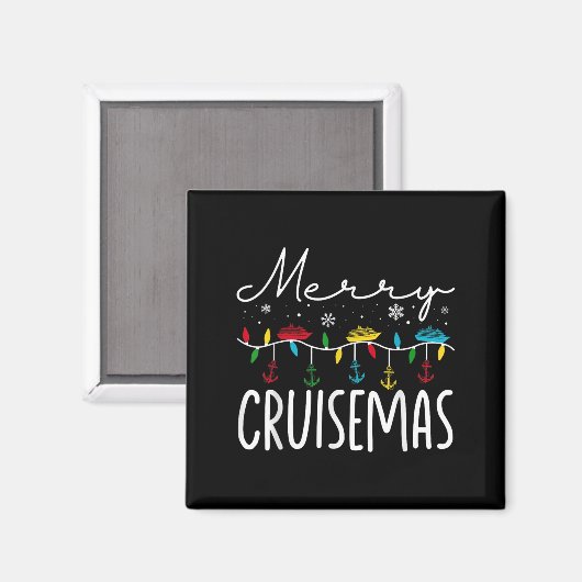 Merry Cruisemas Christmas Family Cruisin Funny Cru Magneet (Voorkant / Achterkant)