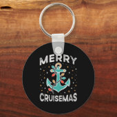 Merry Cruisemas Cruise Christmas Light Matching Fa Sleutelhanger (Voorkant)