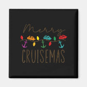 Merry Cruisemas Cruise Christmas Lights Matching F Magneet (Voorkant)