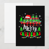 Merry Cruisemas Cruise Lover Santa Hat Pset Chris Feestdagenkaart (Voorkant / Achterkant)