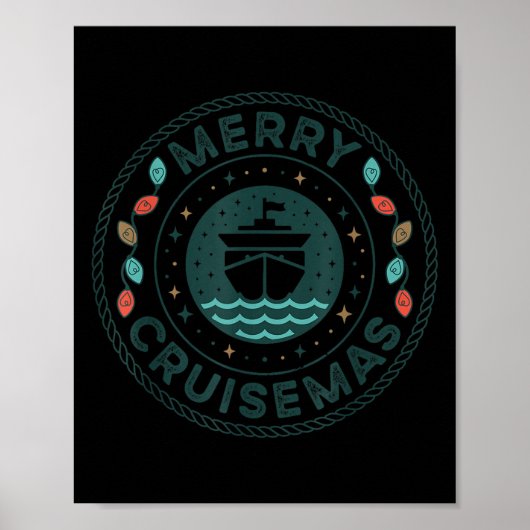 Merry Cruisemas Cruise Mas Matching Family Christm Poster (Voorkant)