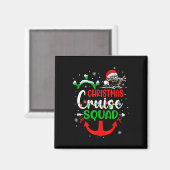 Merry Cruisemas Familie Cruise Kerstcruise Squ Magneet (Voorkant / Achterkant)