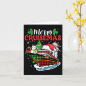 Merry Cruisemas Familie Cruise Kerstmis Grappig Kaart (Gele Bloem)