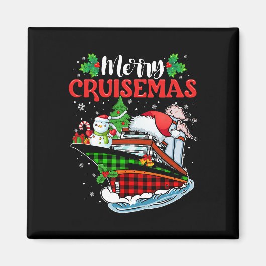 Merry Cruisemas Familie Cruise Kerstmis Grappig Magneet (Voorkant)