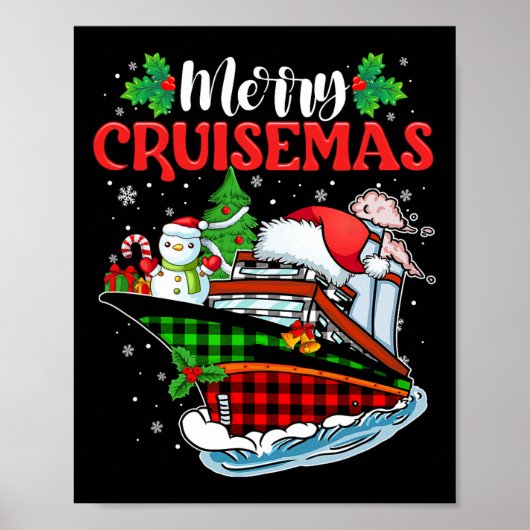 Merry Cruisemas Familie Cruise Kerstmis Grappig Poster (Voorkant)