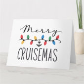Merry Cruisemas Familie Kerstcruise Kaart (Voorkant)