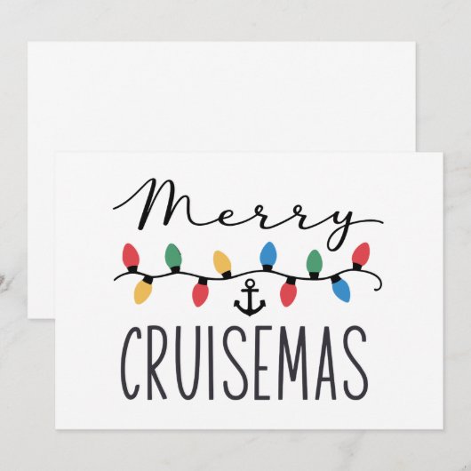 Merry Cruisemas Family Christmas Cruise Trip  Kaart (Voorkant / Achterkant)