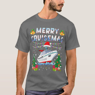 Merry Cruisemas Family Cruise Christmas 2023 vinta T-shirt
