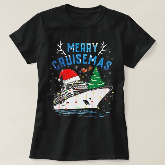 Merry Cruisemas Family Cruise Kerstmis 2022 Funny T-shirt (Design voorkant)