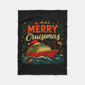 Merry Cruisemas Funny Christmas Cruise Vacation  Fleece Deken (Voorkant)
