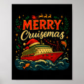 Merry Cruisemas Funny Christmas Cruise Vacation  Poster (Voorkant)