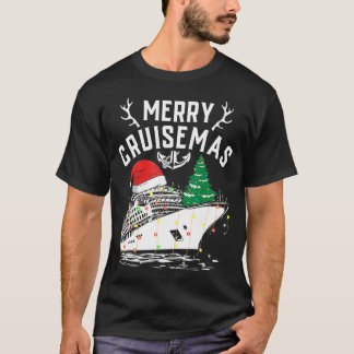 Merry Cruisemas Funny Cruise Ship Family Kerstmis T-shirt