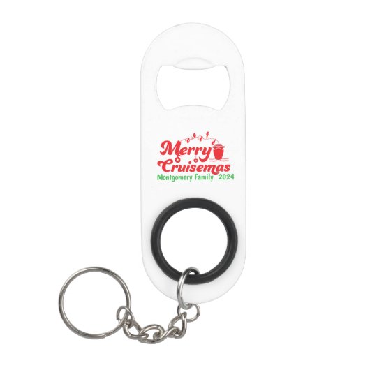 Merry Cruisemas Gepersonaliseerde Familie Mini Flessenopener (Voorkant)