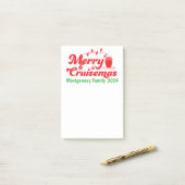 Merry Cruisemas Gepersonaliseerde Familiegroep Post-it® Notes (Op bureau)